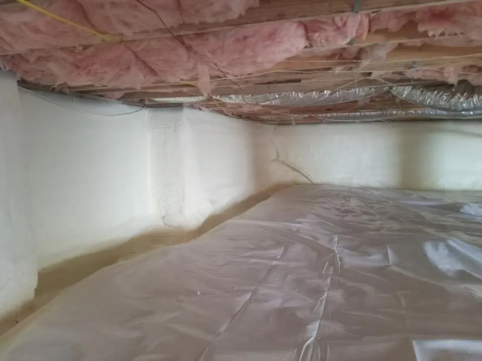 Crawl space encapsulation with closed-cell spray foam for Attic Insulation in Glendale